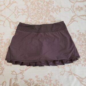 Lululemon Run Pace Setter Black Skirt Size 6